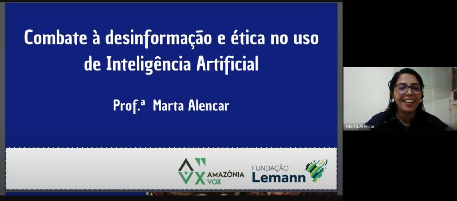 3° sessão da II Formação Online do Amazônia Vox discute combate a desinformação e ética no uso de inteligências artificiais no jornalismo 